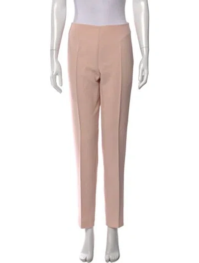 Pre-owned Akris Wool Straight Leg Pants In Pink