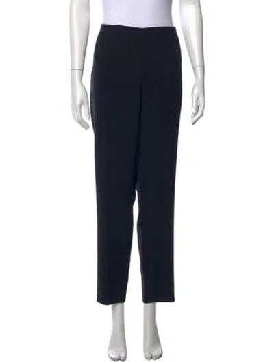 Pre-owned Akris Wool Straight Leg Pants W/ Tags In Black