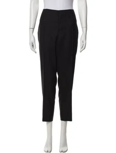 Pre-owned Akris Wool Straight Leg Pants W/ Tags In Black