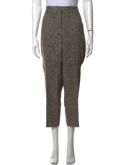 Pre-owned Akris Wool Straight Leg Pants W/ Tags In Neutrals