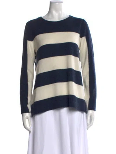 Pre-owned Akris Wool Striped Sweater In Neutral