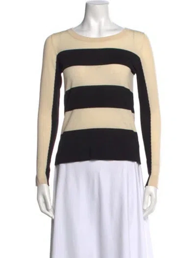Pre-owned Akris Wool Striped Sweater In Neutrals