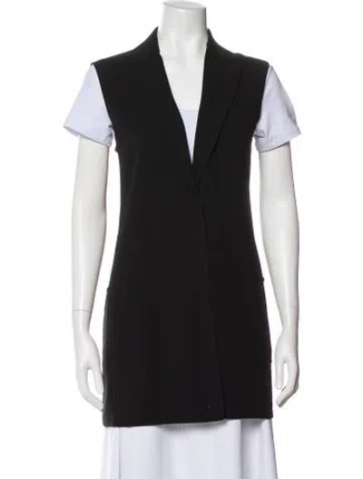 Pre-owned Akris Wool Vest In Black