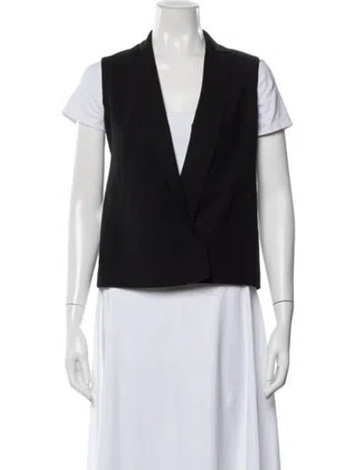 Pre-owned Akris Wool Vest In Black