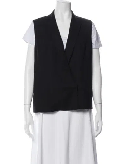 Pre-owned Akris Wool Vest In Blue