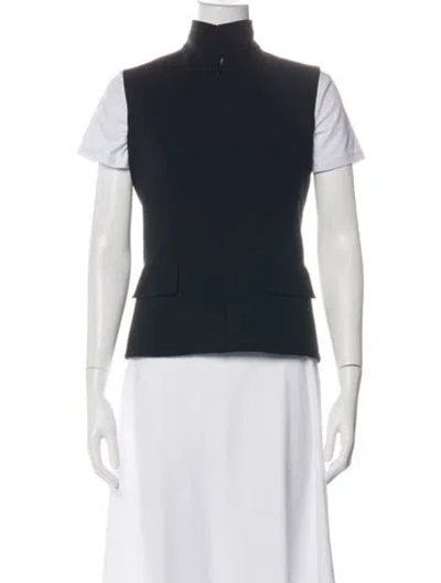 Pre-owned Akris Wool Vest In Blue