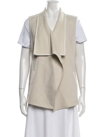 Pre-owned Akris Wool Vest In Neutrals