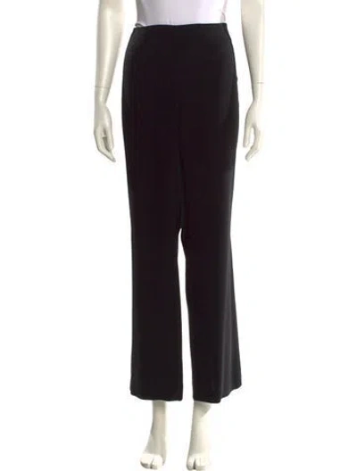 Pre-owned Akris Wool Wide Leg Pants In Black