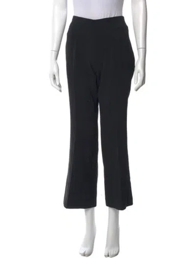 Pre-owned Akris Wool Wide Leg Pants In Black