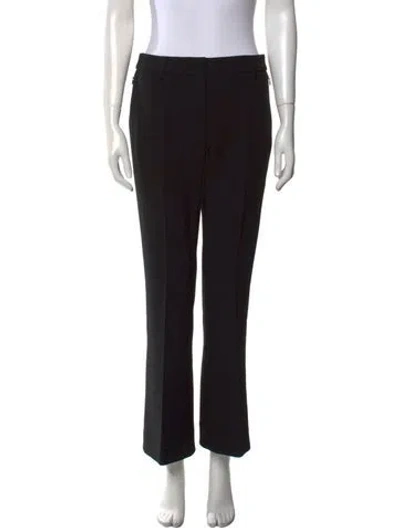 Pre-owned Akris Wool Wide Leg Pants In Black