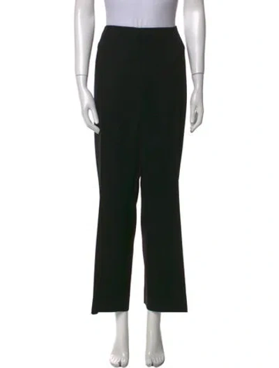 Pre-owned Akris Wool Wide Leg Pants In Black