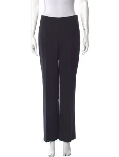 Pre-owned Akris Wool Wide Leg Pants In Black