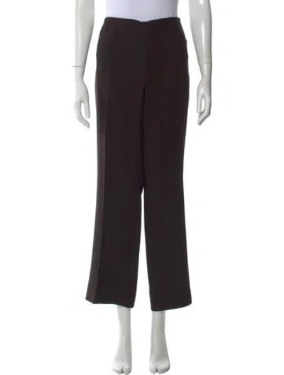 Pre-owned Akris Wool Wide Leg Pants In Black
