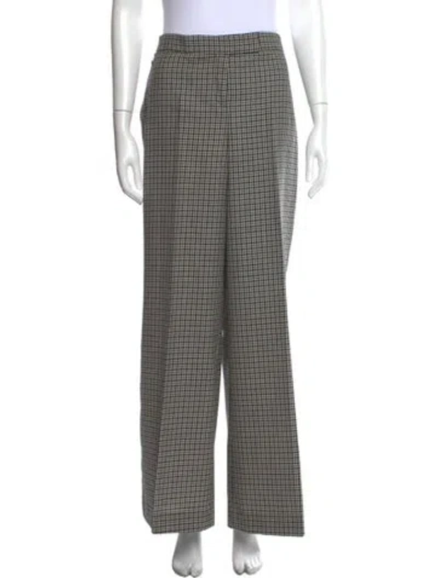 Pre-owned Akris Wool Wide Leg Pants In Black