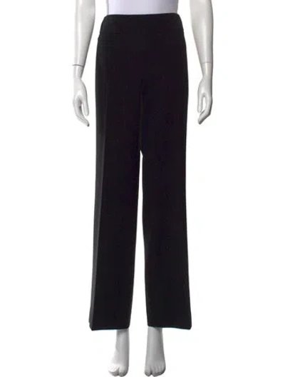 Pre-owned Akris Wool Wide Leg Pants In Black