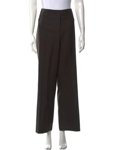 Pre-owned Akris Wool Wide Leg Pants In Black