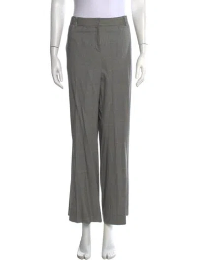 Pre-owned Akris Wool Wide Leg Pants In Black