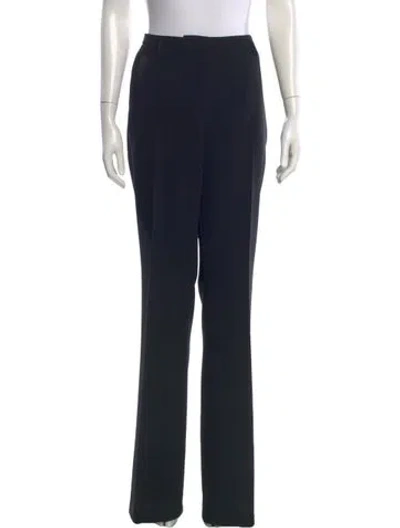 Pre-owned Akris Wool Wide Leg Pants In Blue