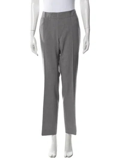 Pre-owned Akris Wool Wide Leg Pants In Blue