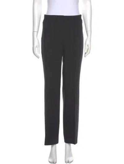 Pre-owned Akris Wool Wide Leg Pants In Brown