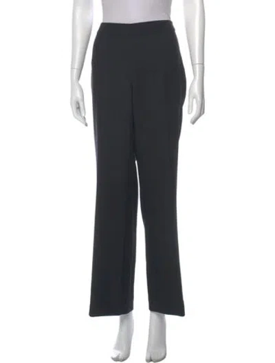 Pre-owned Akris Wool Wide Leg Pants In Gray