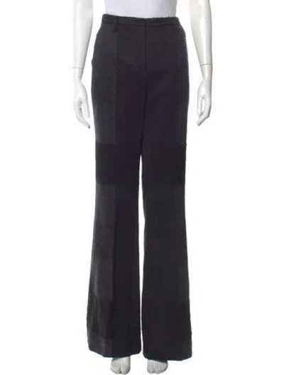 Pre-owned Akris Wool Wide Leg Pants In Gray