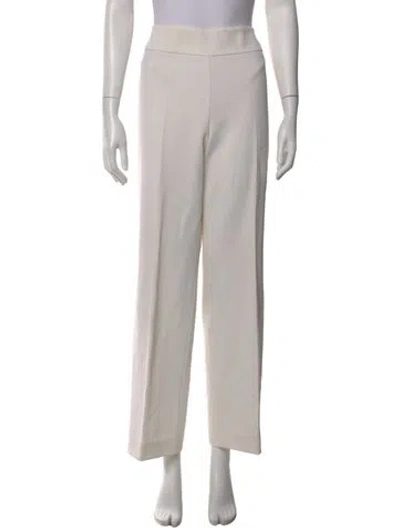 Pre-owned Akris Wool Wide Leg Pants In Gray