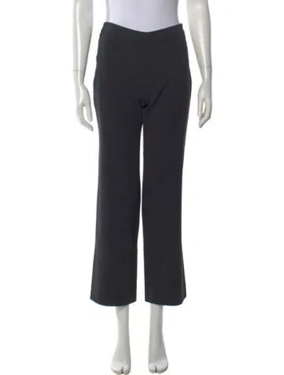 Pre-owned Akris Wool Wide Leg Pants In Gray