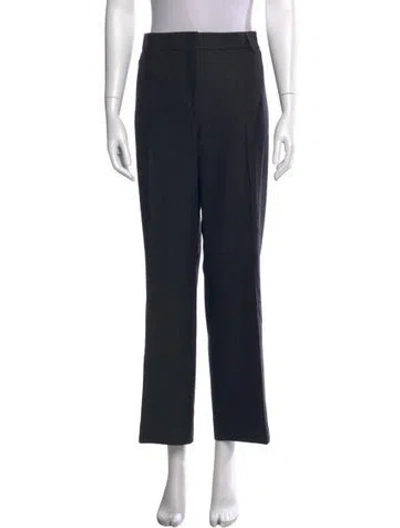 Pre-owned Akris Wool Wide Leg Pants In Gray