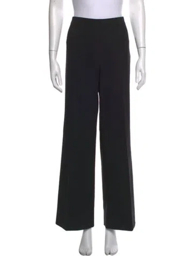 Pre-owned Akris Wool Wide Leg Pants In Grey