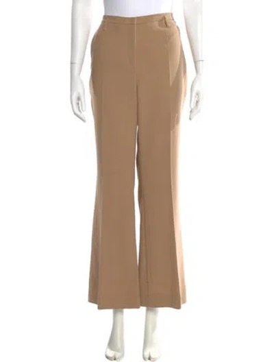 Pre-owned Akris Wool Wide Leg Pants In Neutral