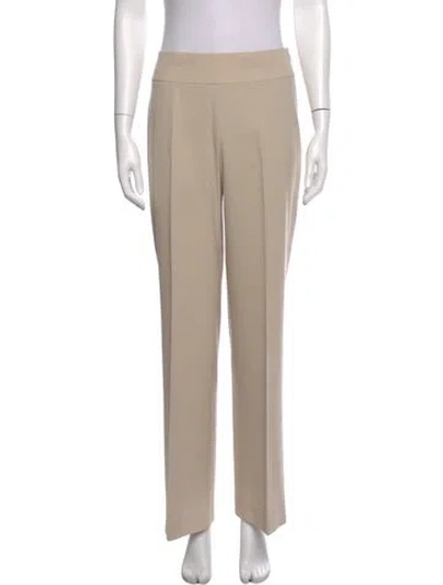 Pre-owned Akris Wool Wide Leg Pants In Neutral