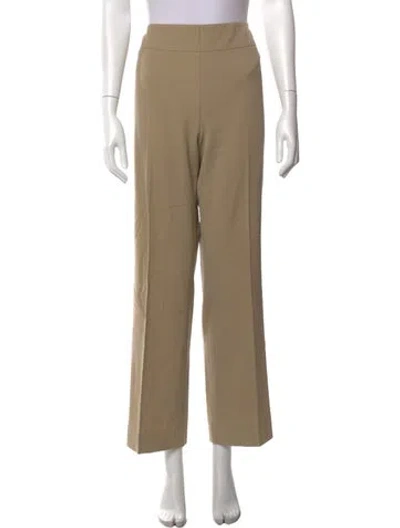 Pre-owned Akris Wool Wide Leg Pants In Neutrals