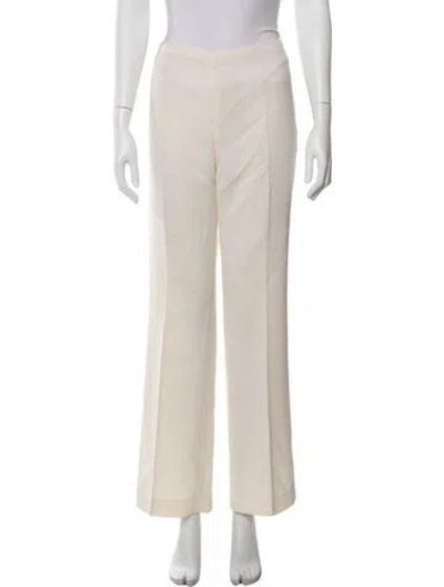 Pre-owned Akris Wool Wide Leg Pants In Neutrals