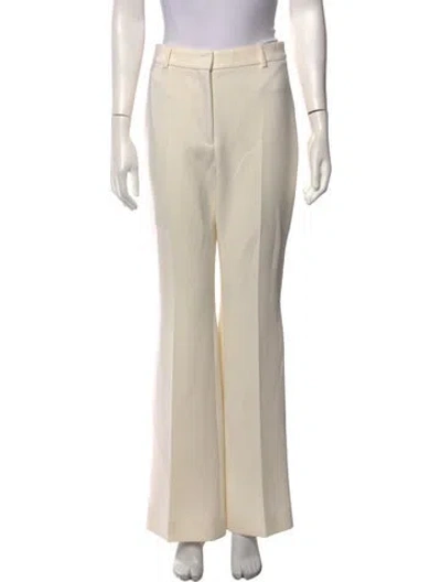 Pre-owned Akris Wool Wide Leg Pants In Neutrals