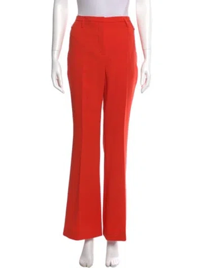 Pre-owned Akris Wool Wide Leg Pants In Orange