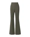 Akris Woolblend Flared Pants In Green