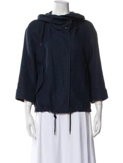 Pre-owned Akris X Bergdorf Goodman Jacket In Blue