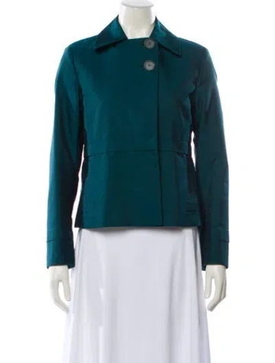 Pre-owned Akris X Bergdorf Goodman Jacket In Green