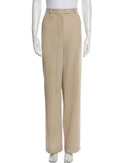 Pre-owned Akris X Bergdorf Goodman Virgin Wool Pantsuit In Neutral