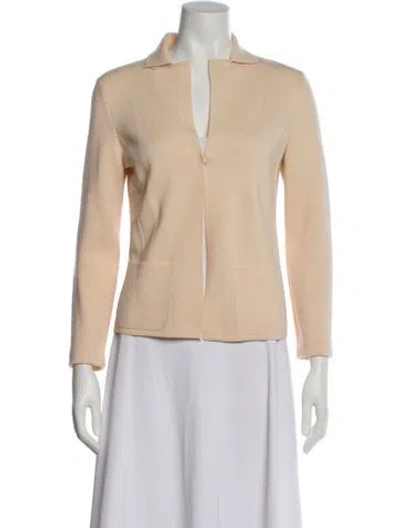 Pre-owned Akris X Bergdorf Goodman Wool Blazer In Neutral