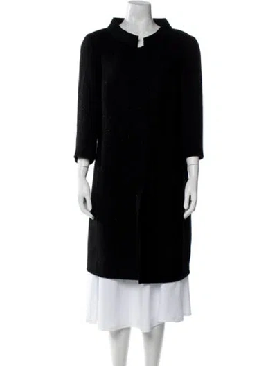 Pre-owned Akris X Bergdorf Goodman Wool Coat In Black
