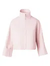 Akris Zip-up Funnel-neck Jacket In Pink