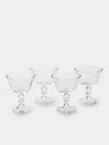 Akua Objects Alban Crystal Champagne Coupes (set Of 4) In Transparent