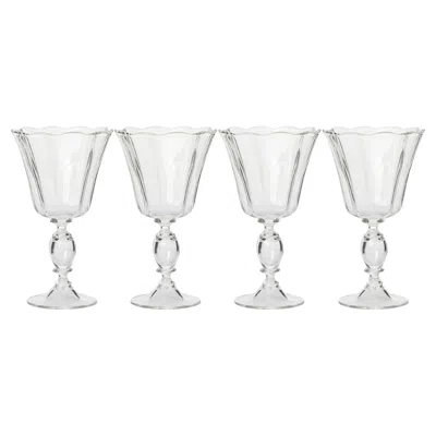 Pre-owned Akua Objects Alban Wine Glass Large - Set Of Four In Gray