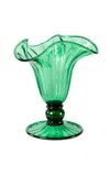 Akua Objects Blixen Small Murano Glass Vase In Green