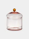 Akua Objects Noam Hand-blown Crystal Bonbonnière In Pink
