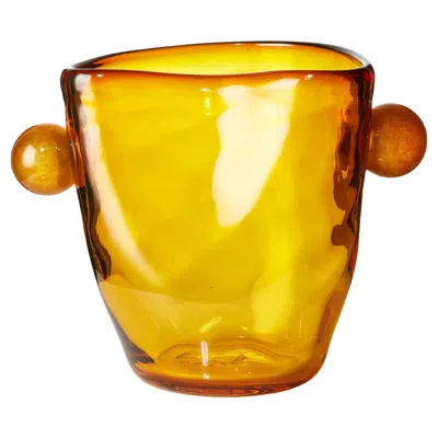 Pre-owned Akua Objects Oliver Vase In Orange