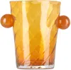 Akua Objects Oliver Venetian Glass Vase In Amber