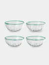 Akua Objects Peter Hand-blown Crystal Dessert Bowls (set Of 4) In Transparent